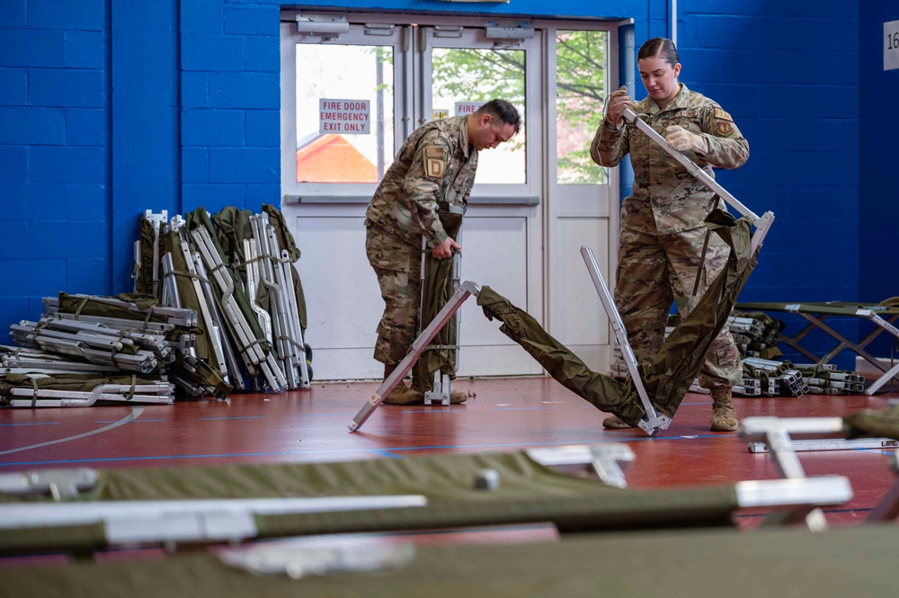 100 FSS simulates facility during CBRNE exercise