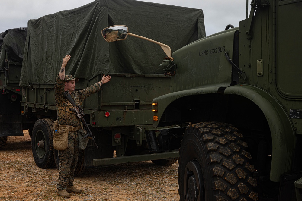 Combat Logistics Battalion 4 Marines build a base of operations during a MCCRE