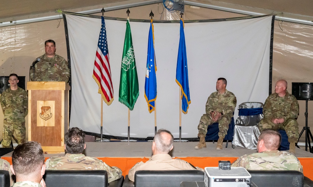 378 EOSS Change of Command ceremony