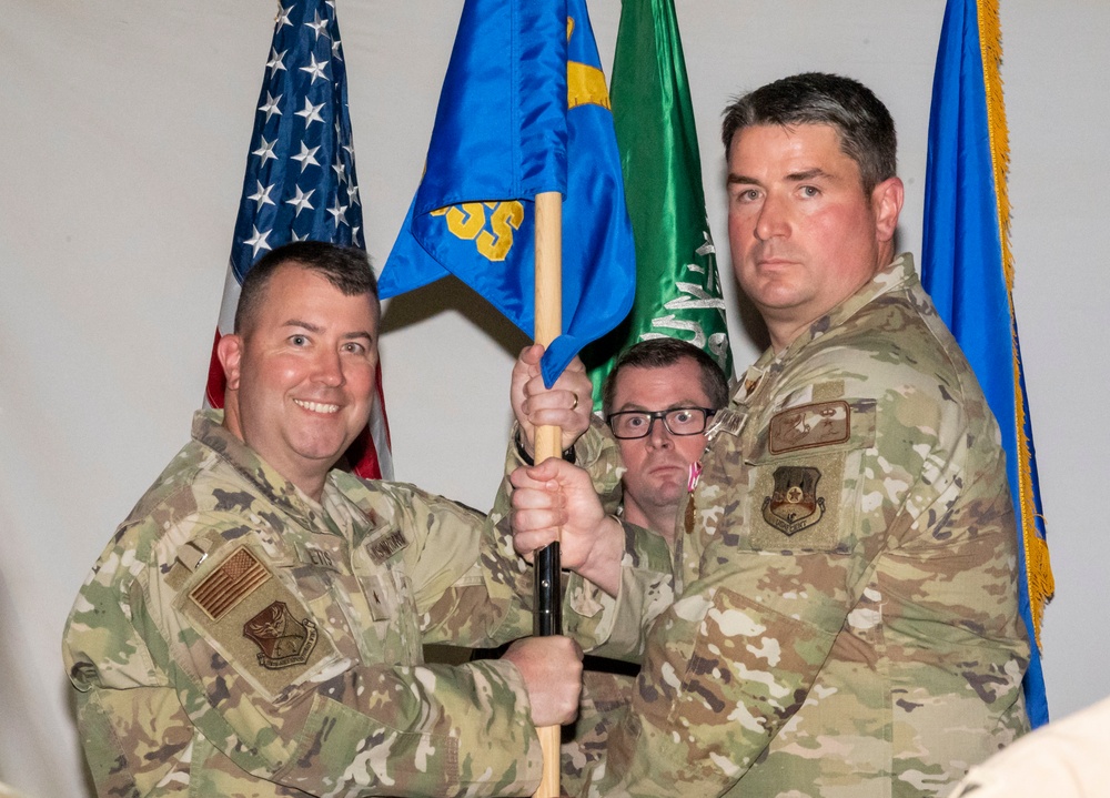 378 EOSS Change of Command ceremony