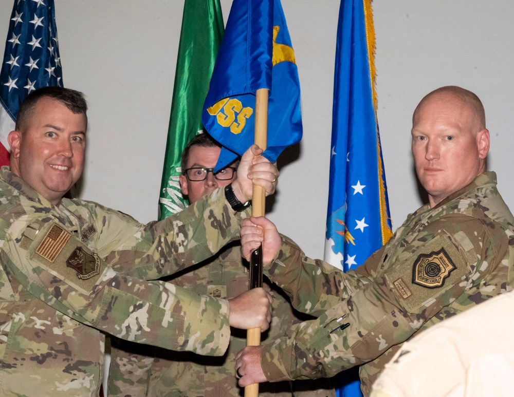 378 EOSS Change of Command ceremony