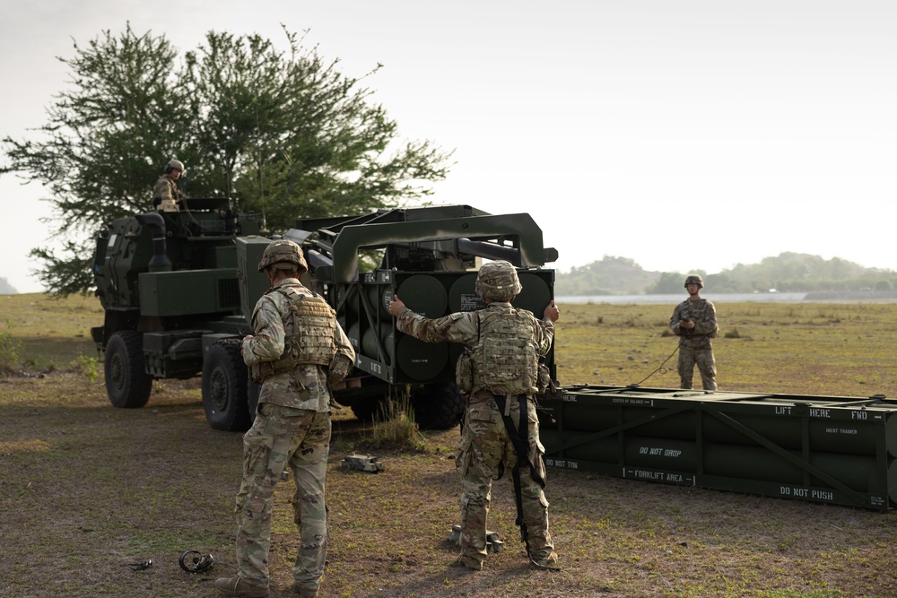 Balikatan 23 | U.S. Army Soldiers fire HIMARS