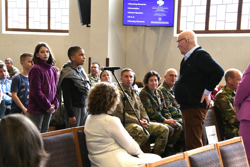 Holocaust Days of remembrance  Commemoration JFC NATO Brunssum chapel,  April 24, 2023.