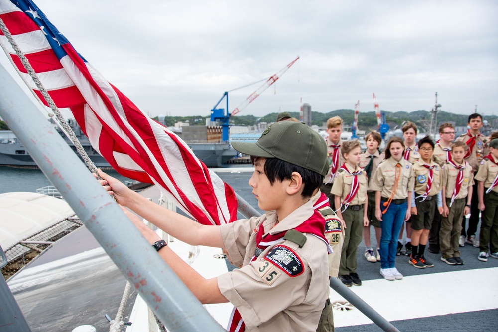 USS Ronald Reagan (CVN 76) hosts the Boy Scouts of America