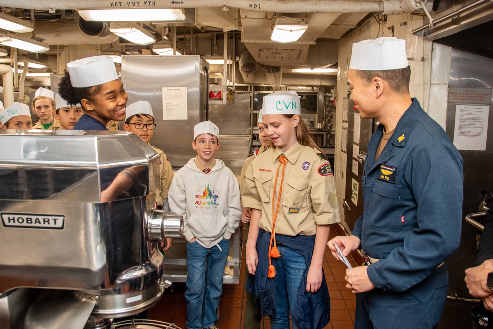 USS Ronald Reagan (CVN 76) hosts the Boy Scouts of America