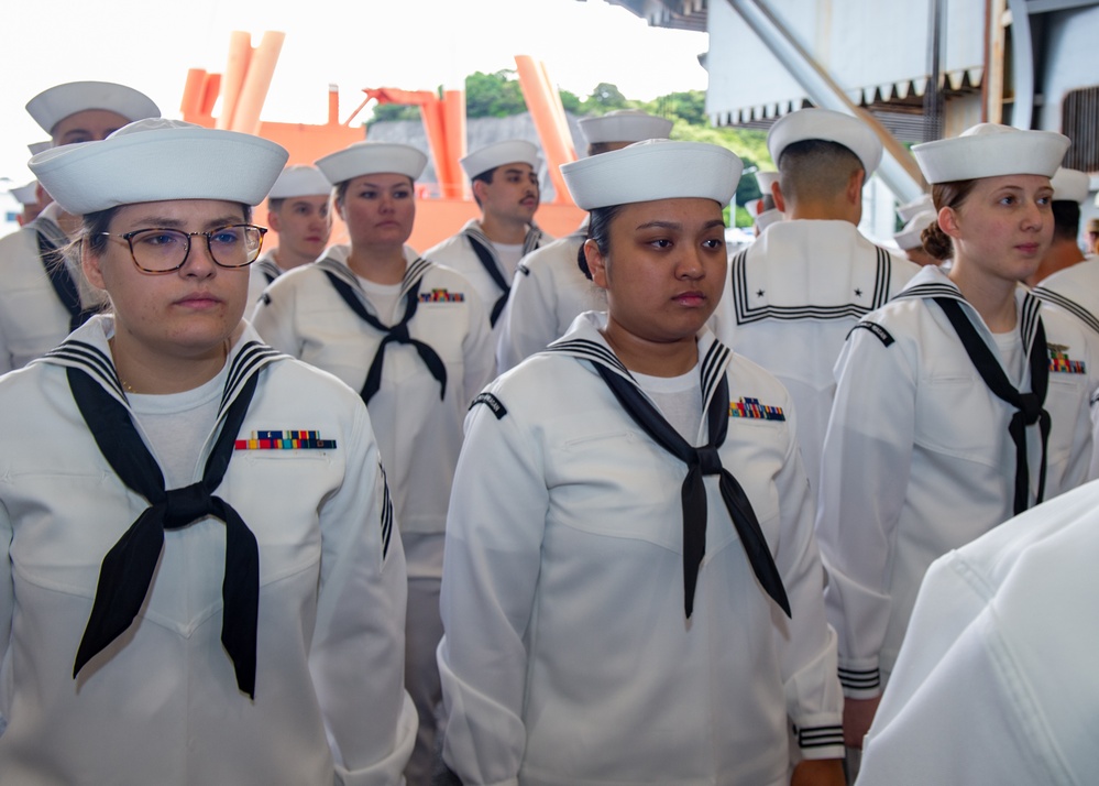 USS Ronald Reagan (CVN 76) Hangar Bay Activities