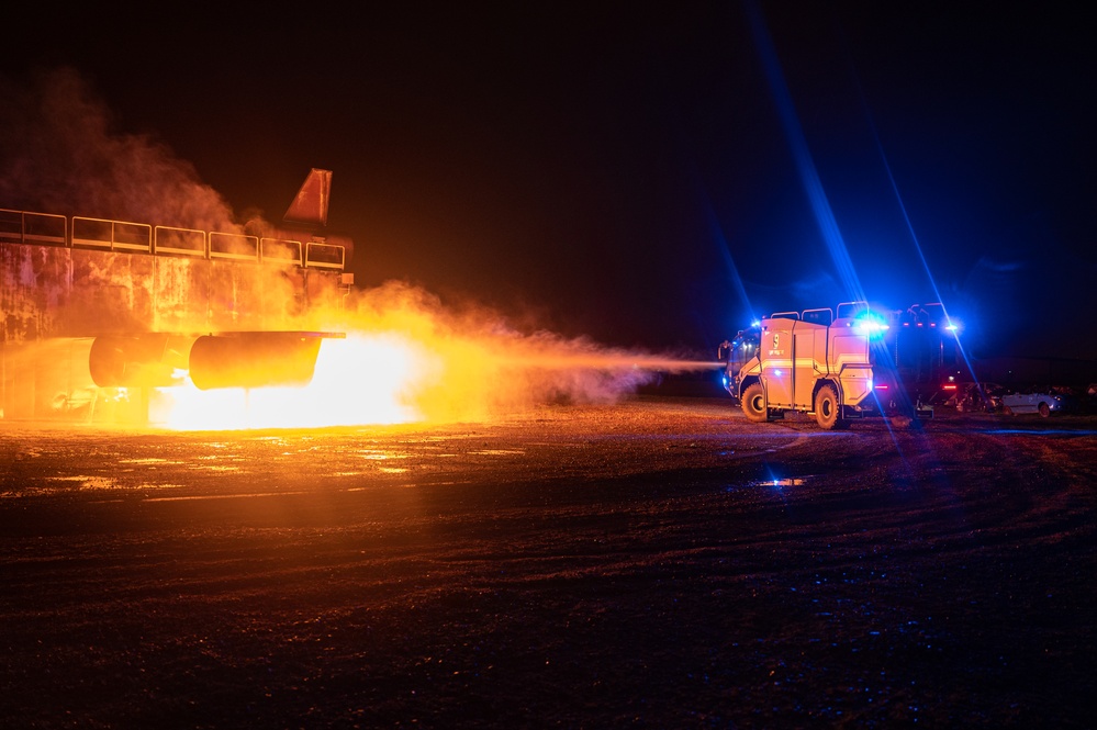 100th CES practice live fire contingency response