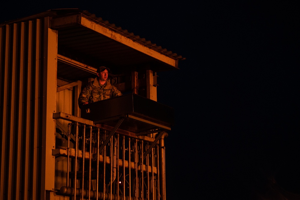 100th CES practice live fire contingency response