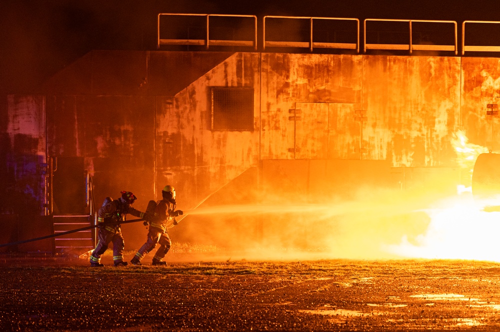 100th CES practice live fire contingency response