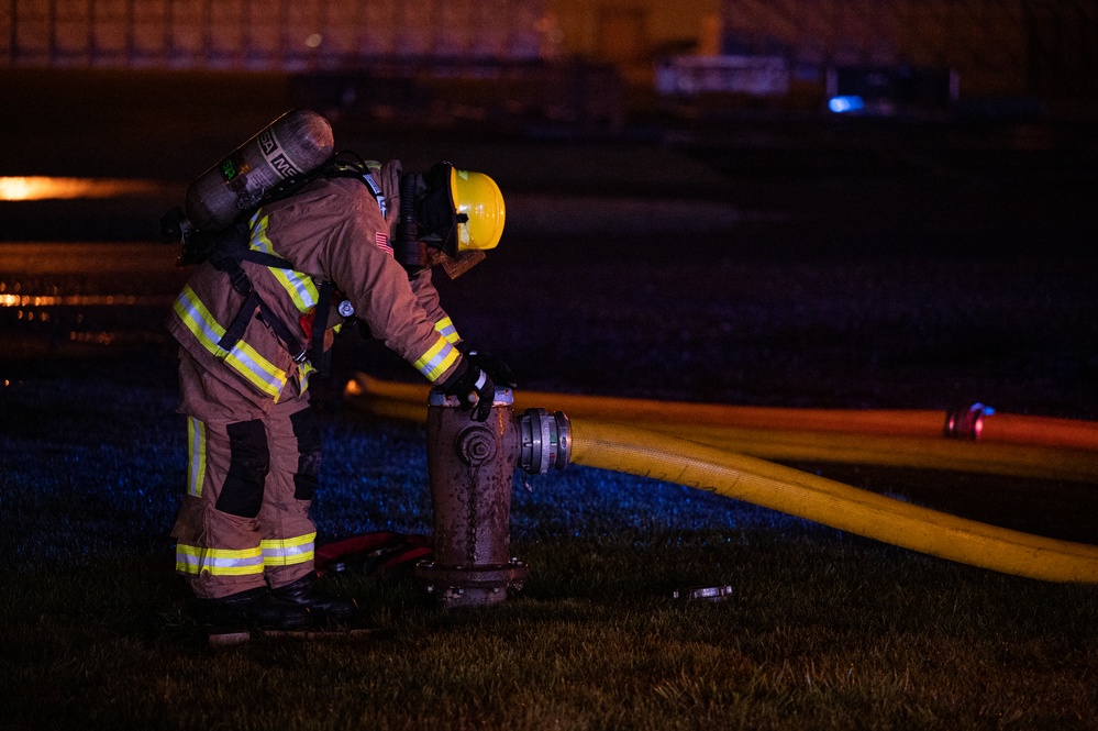 100th CES practice live fire contingency response
