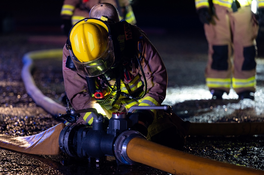 100th CES practice live fire contingency response