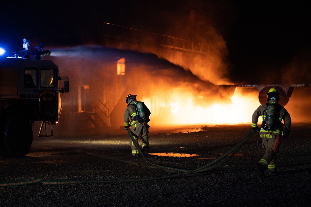 100th CES practice live fire contingency response