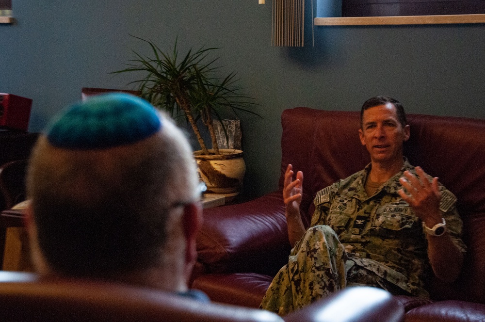 NAVSTA Rota Commanding Officer meets with Jewish Welfare Board, Jewish Chaplains Council