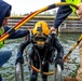 Pittsburgh District commander joins dive team for inspection on Monongahela River