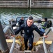 Pittsburgh District commander joins dive team for inspection on Monongahela River