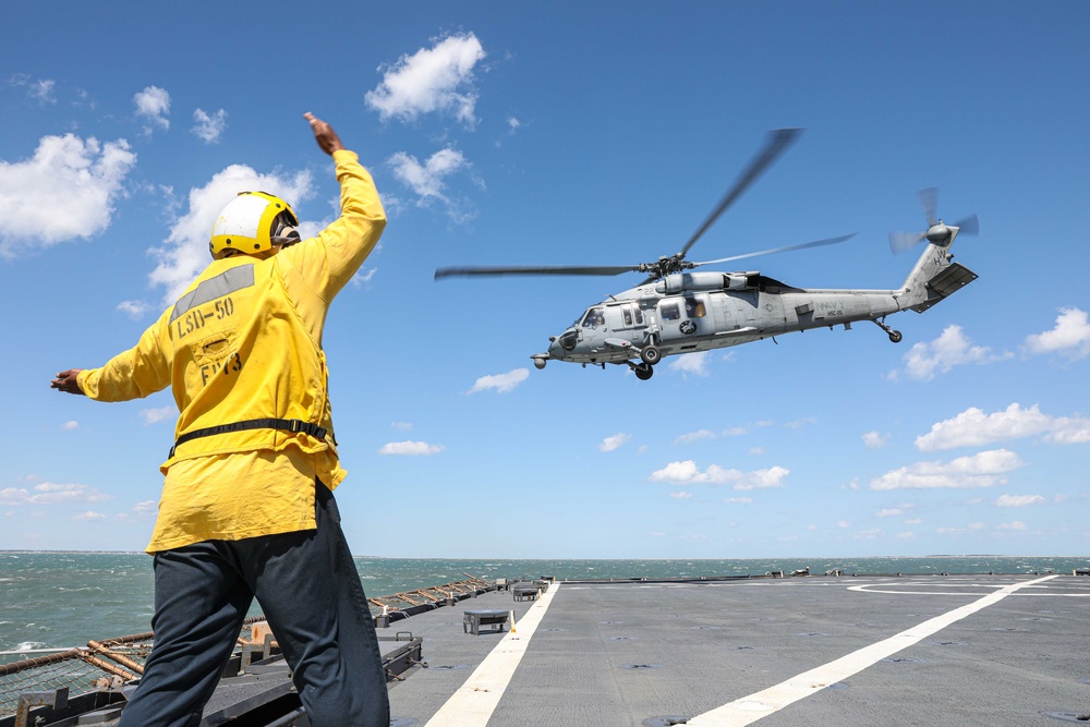 Carter Hall Conducts Flight Ops