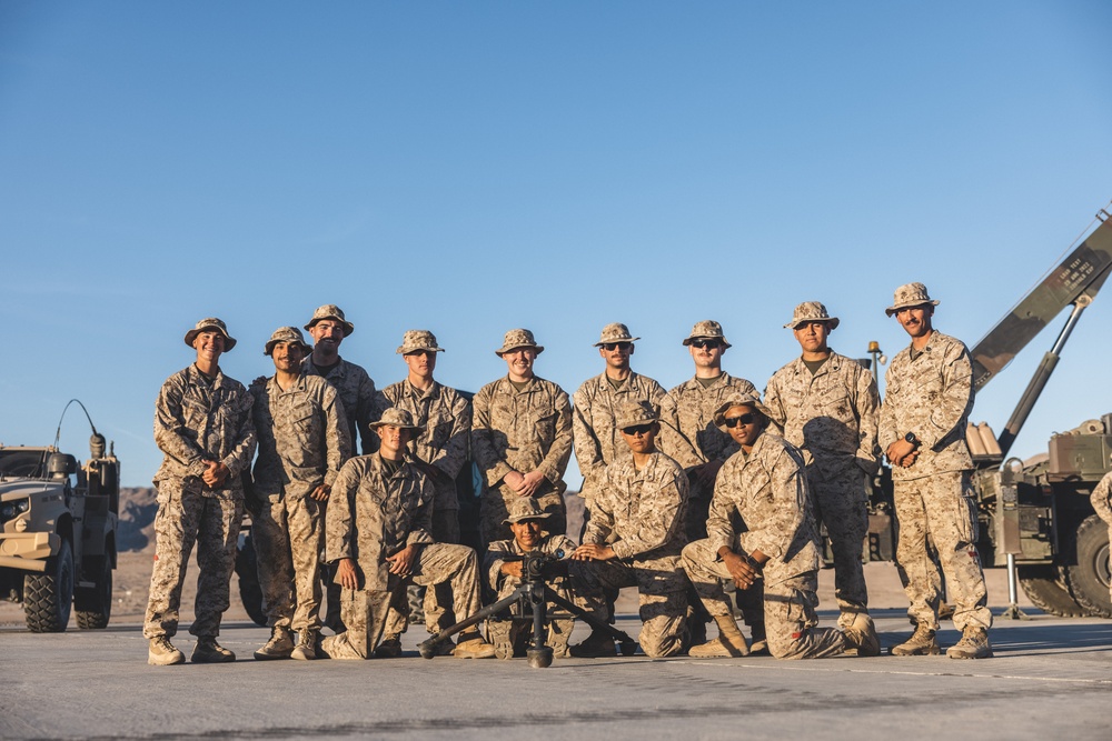 U.S. Marines with Combat Logistics Battalion 24 Pose for Group Photos