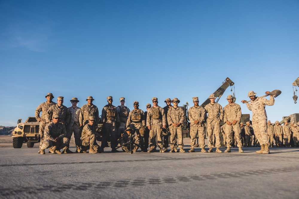 U.S. Marines with Combat Logistics Battalion 24 Pose for Group Photos