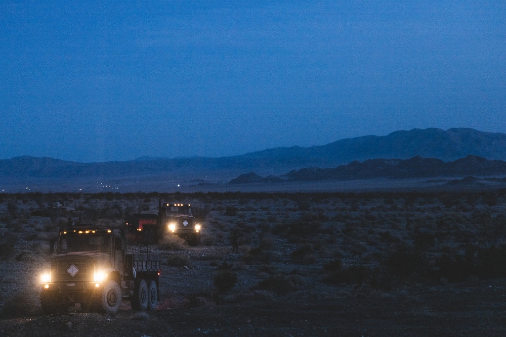 U.S. Marines with Combat Logistics Battalion 24 Conduct Mad Max in Support of Fox Company (Day 1)