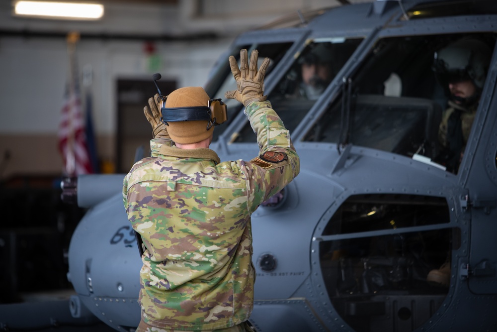 Alaska Air National Guard 210th RQS HH-60G Pave Hawk combat search and rescue helicopter.