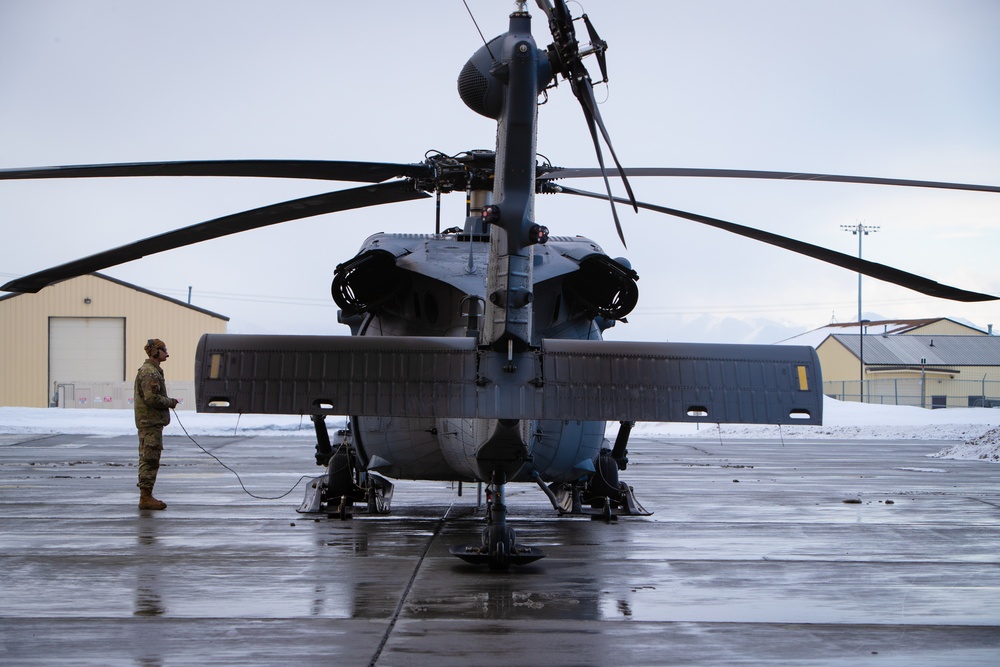 Alaska Air National Guard 210th RQS HH-60G Pave Hawk combat search and rescue helicopter.