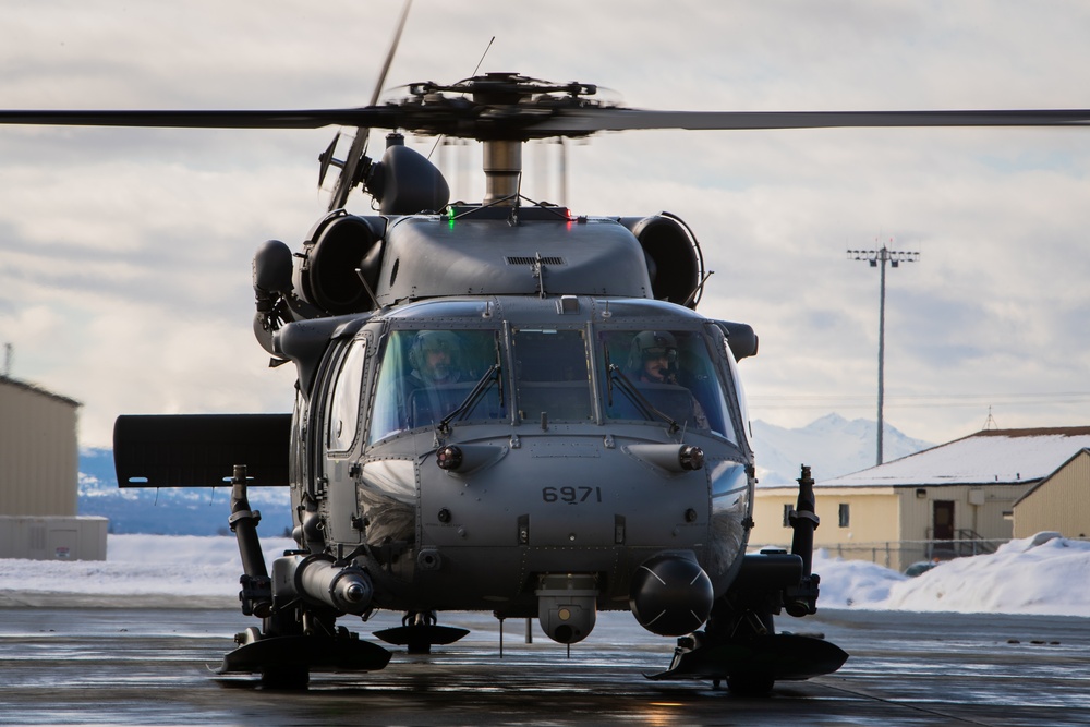 Alaska Air National Guard 210th RQS HH-60G Pave Hawk combat search and rescue helicopter.