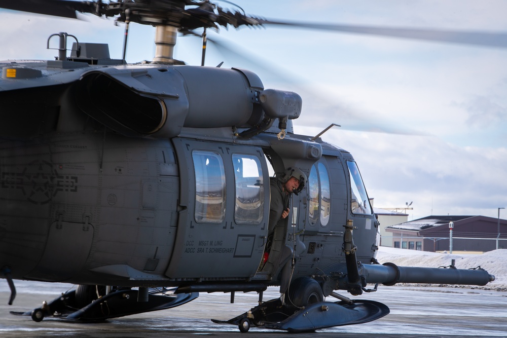 Alaska Air National Guard 210th RQS HH-60G Pave Hawk combat search and rescue helicopter.