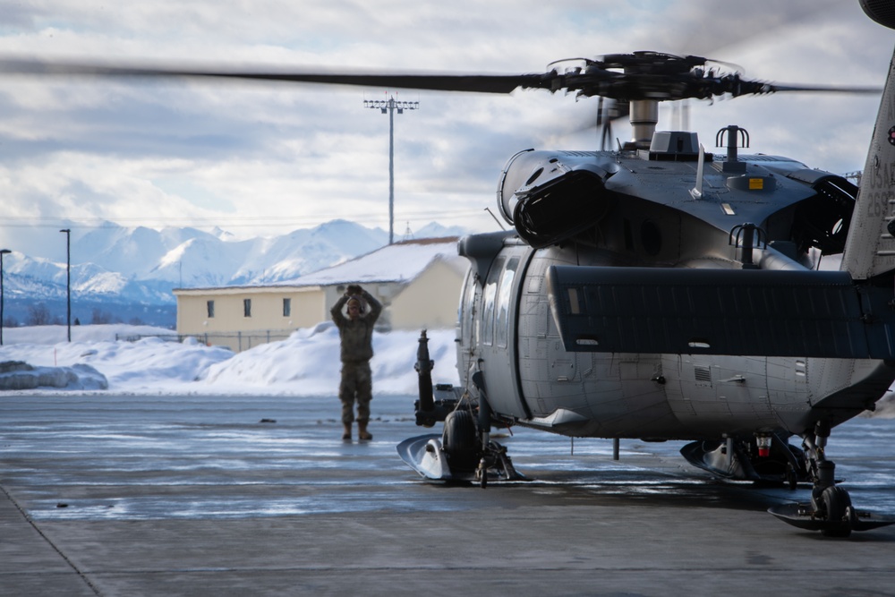 Alaska Air National Guard 210th RQS HH-60G Pave Hawk combat search and rescue helicopter.