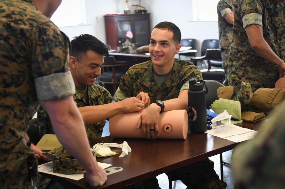 Naval Medical Center Camp Lejeune teaches 'Stop The Bleed' for Camp Lejeune Marines