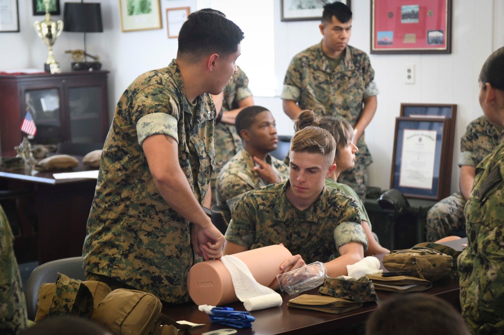 Naval Medical Center Camp Lejeune teaches 'Stop the Bleed' for Camp Lejeune Marines