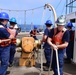 USCGC Eagle conducts man-overboard drill while underway