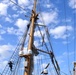 USCGC Eagle conducts man-overboard drill while underway