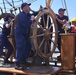 USCGC Eagle conducts man-overboard drill while underway