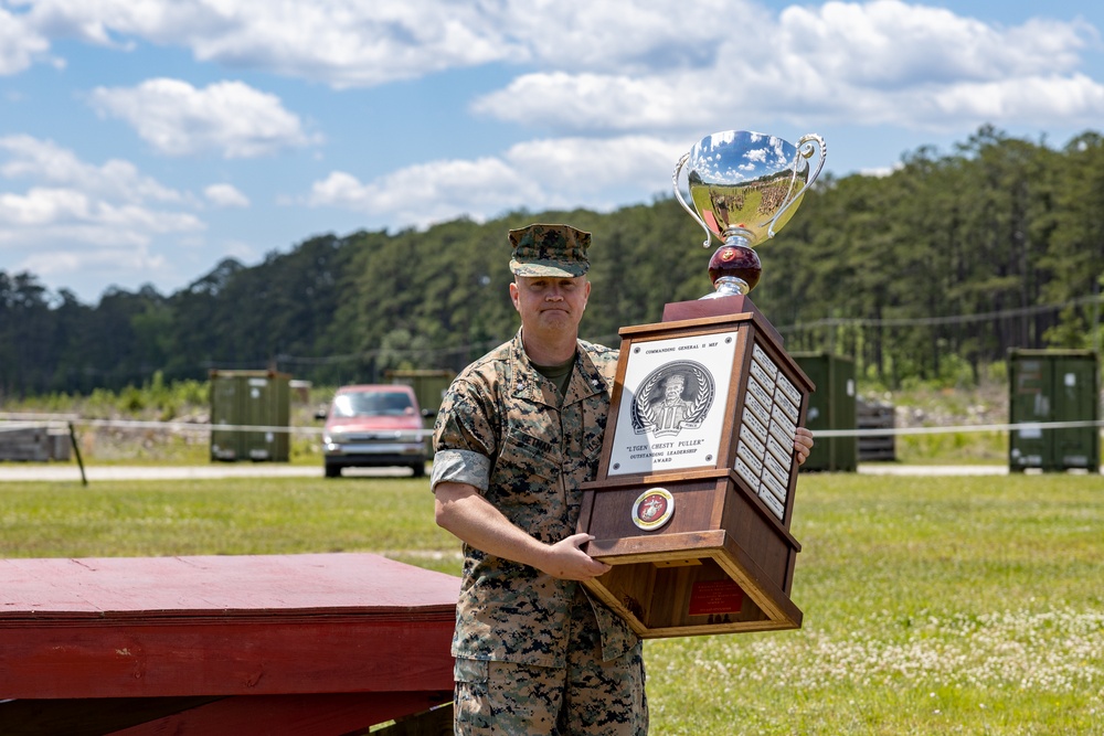 Marine Air Control Squadron 2 receives the II MEF &quot;Chesty&quot; Puller Award