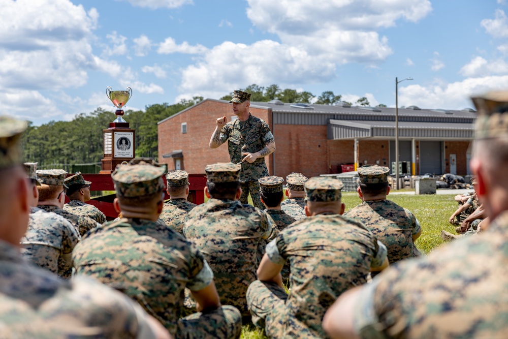 Marine Air Control Squadron 2 receives the II MEF &quot;Chesty&quot; Puller Award