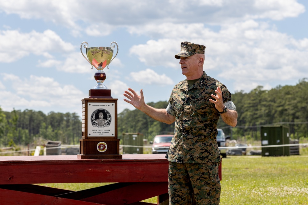 Marine Air Control Squadron 2 receives the II MEF &quot;Chesty&quot; Puller Award