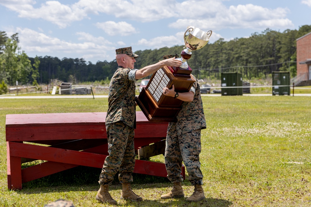 Marine Air Control Squadron 2 receives the II MEF &quot;Chesty&quot; Puller Award