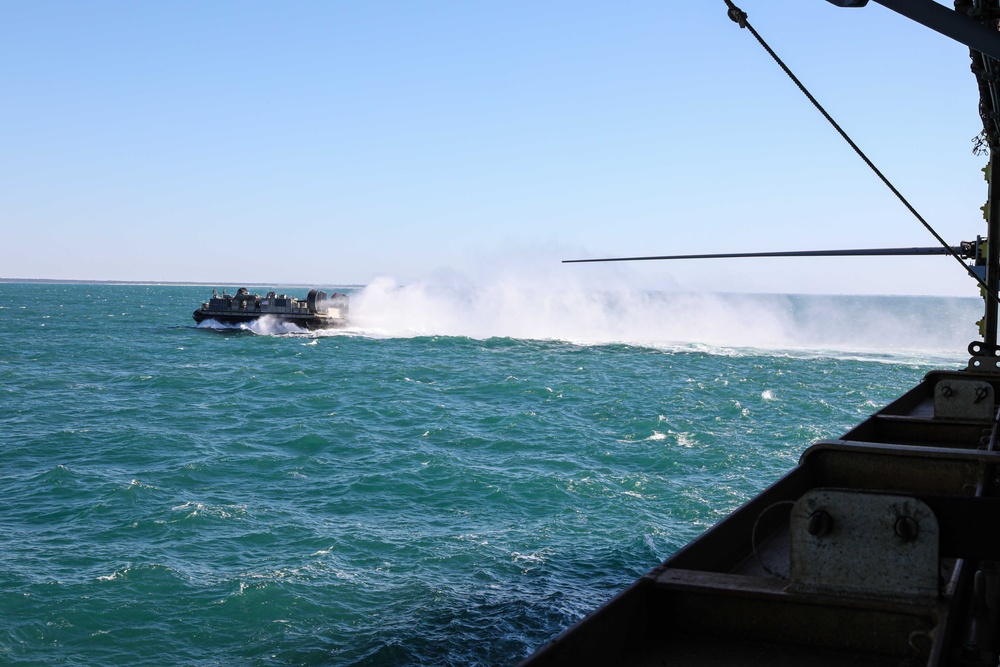 USS Carter Hall Conducts LCAC Operations