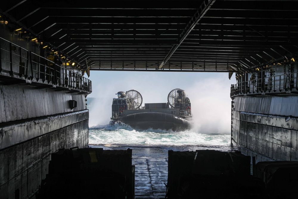 DVIDS - Images - USS Carter Hall Conducts LCAC Operations [Image 2 of 2]