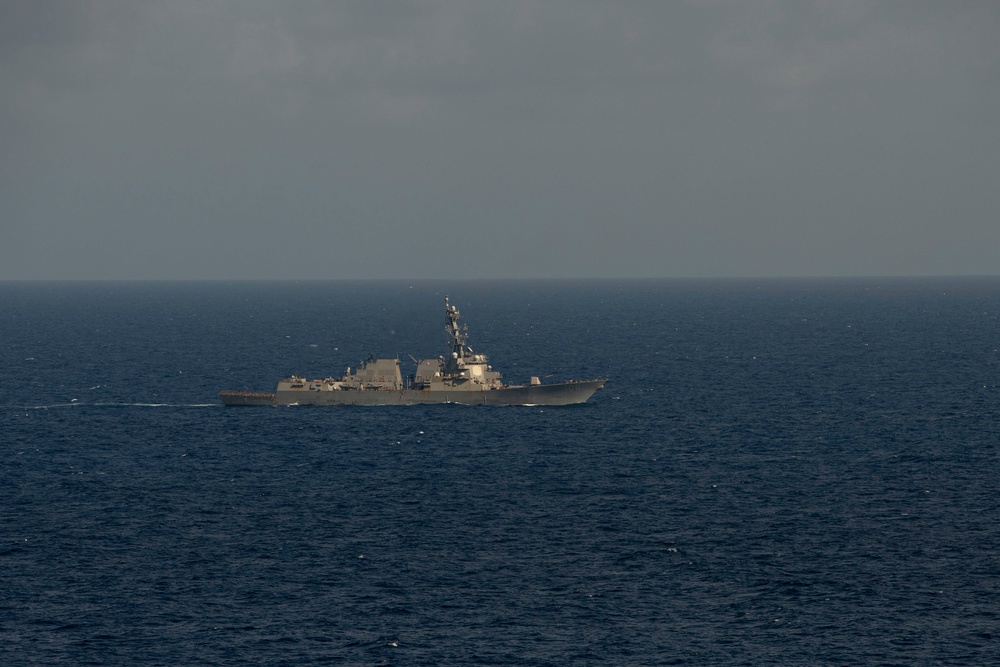 USS Wayne E. Meyer Steams Steams The South China Sea