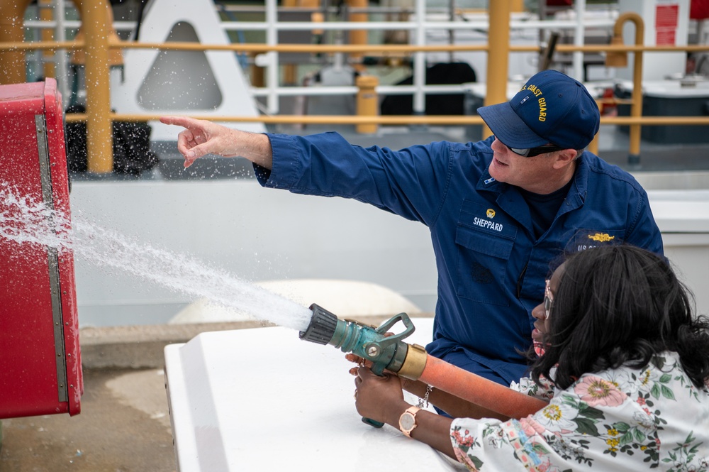 Coast Guard Base Galveston units host local high schoolers in Galveston, Texas