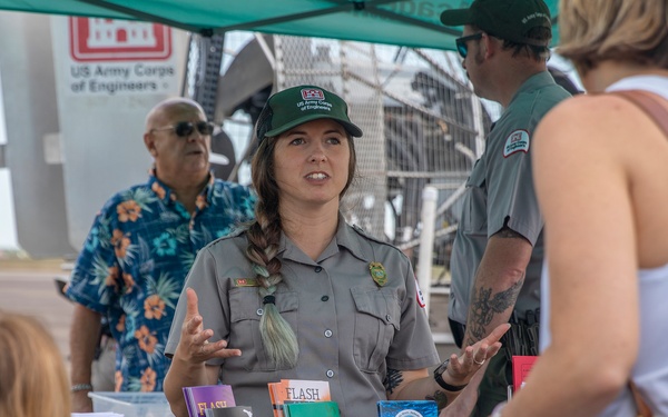 Hurricane Hunter Aircraft display at Ellington Airport