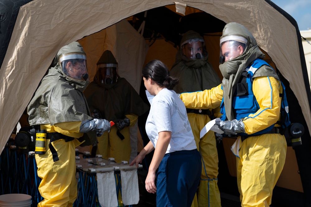 36th Medical Group conducts simulated chemical attack exercise