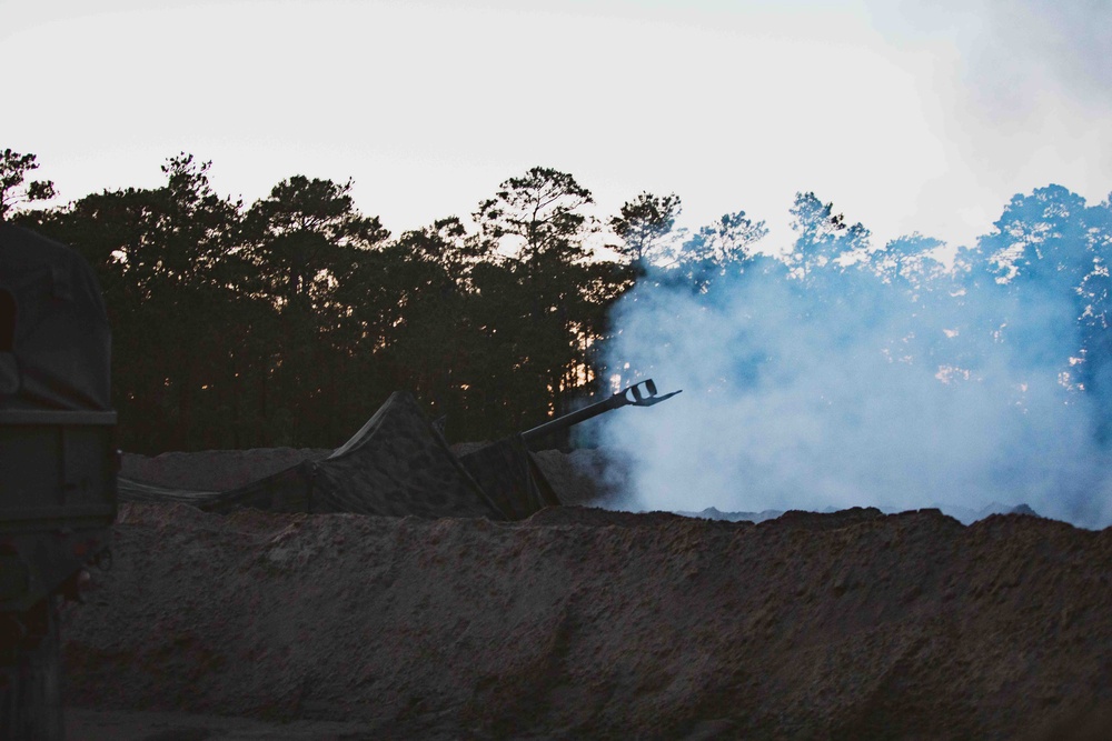 U.S. Marines with the 26th MEU conduct Howitzer Shoot