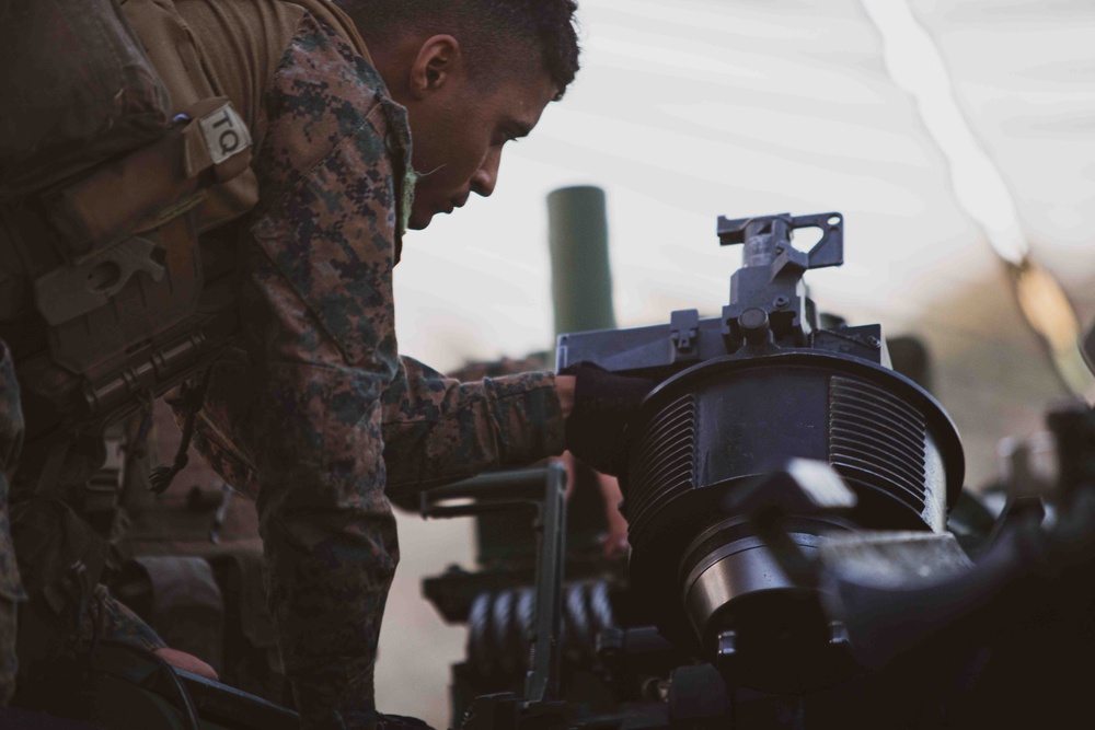 U.S. Marines with the 26th MEU conduct Howitzer Shoot