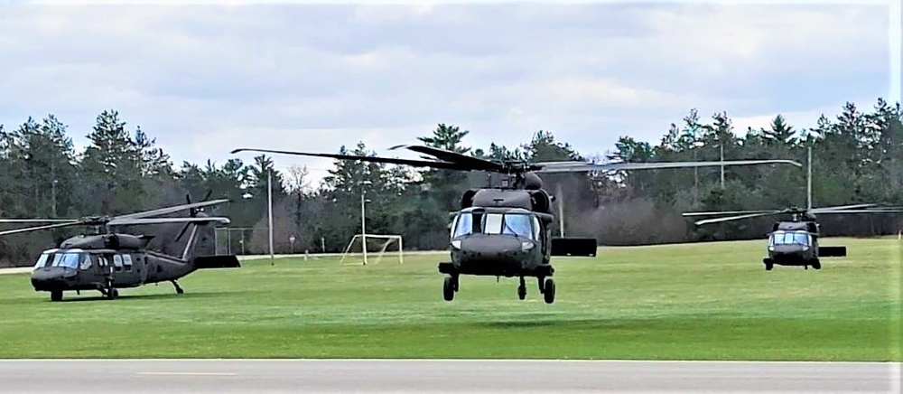 April 2023 UH-60 Black Hawk training operations at Fort McCoy