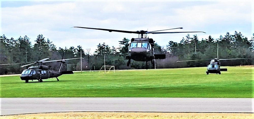 April 2023 UH-60 Black Hawk training operations at Fort McCoy