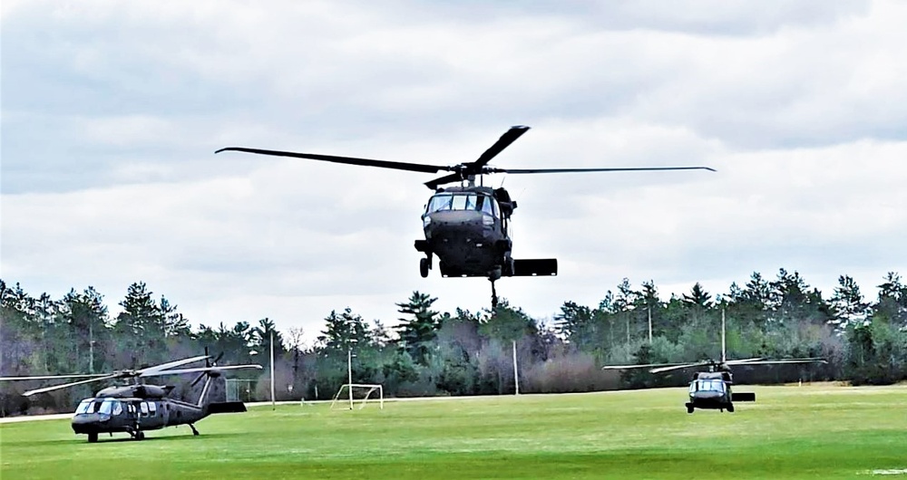 April 2023 UH-60 Black Hawk training operations at Fort McCoy