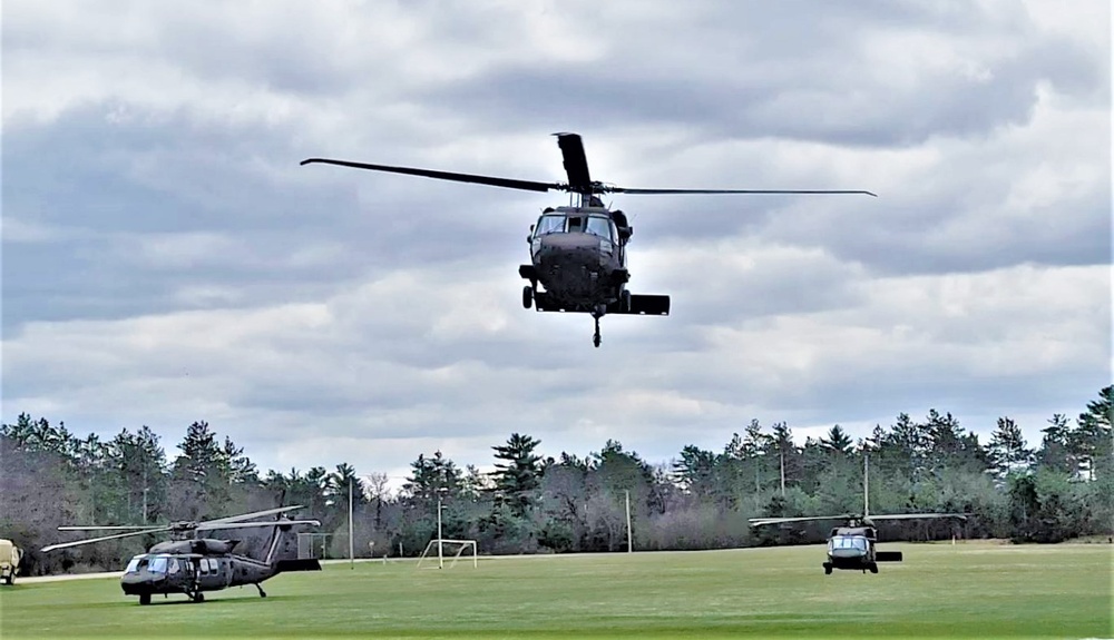 April 2023 UH-60 Black Hawk training operations at Fort McCoy