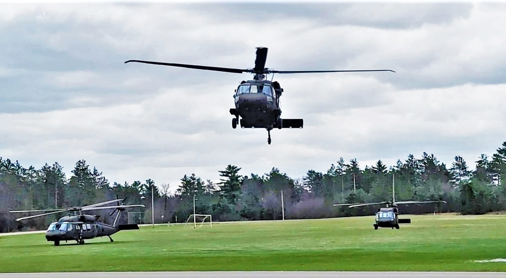 April 2023 UH-60 Black Hawk training operations at Fort McCoy